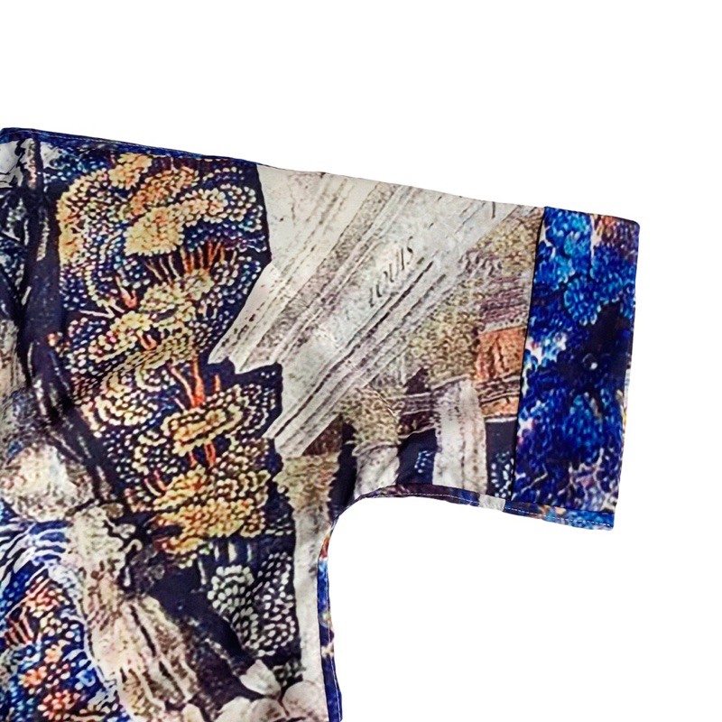 Áo sơ mi ngắn tay cổ bẻ Lv Tapestry high quality