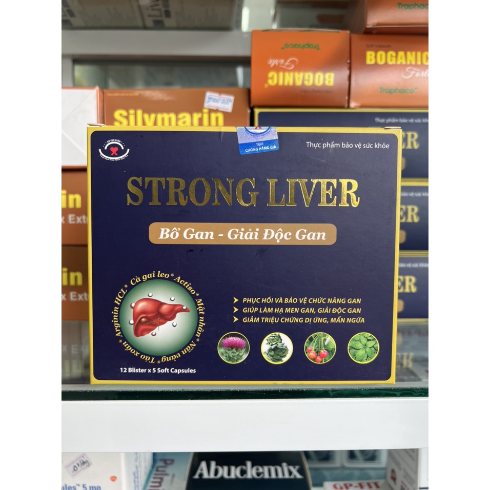 Viên Uống Strong Liver Bổ Gan Giải Độc Gan Phục Hổi Và Bảo Vệ Chức Năng Gan