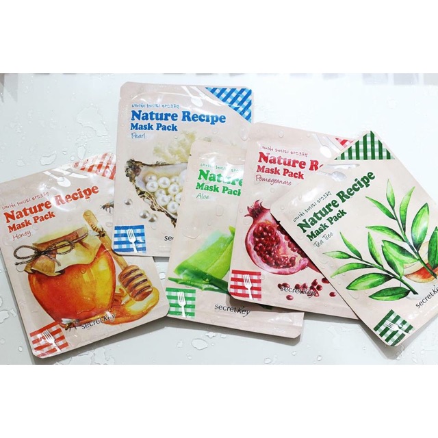 Mặt Nạ Dưỡng Da Secret Key Nature Recipe Mask Pack