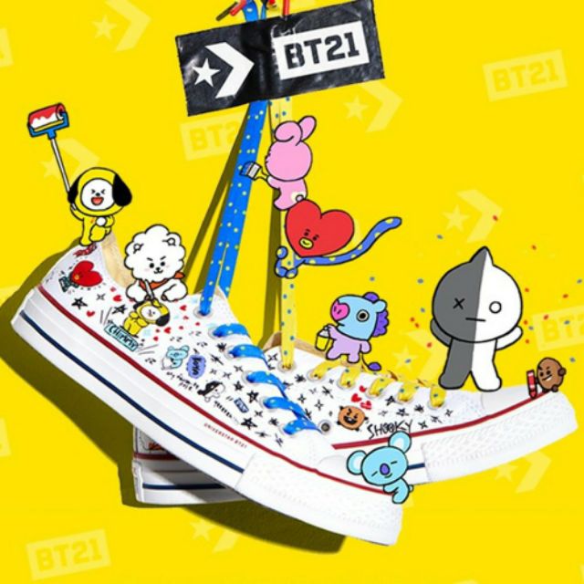 Giày BT21 BTS siu xinh TẶNG QUÀ SIÊU XINH mua giày mà như ôm cả thế giới về😘😘😘