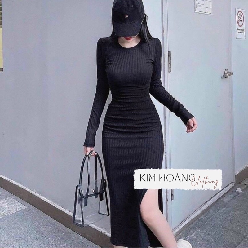 [Mã FAMARAL1 giảm 10K đơn 50K] Váy body xẻ tà sexy cá tính | BigBuy360 - bigbuy360.vn