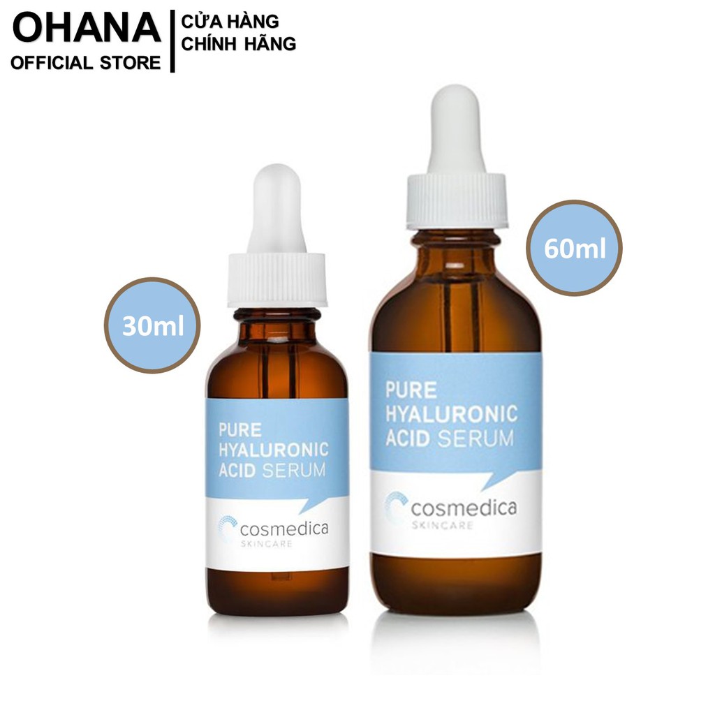 [Mã FMCGMALL -8% đơn 250K] Tinh Chất Cấp Nước Cho Da Cosmedica Pure Hyaluronic Acid Serum (30ml/60ml)
