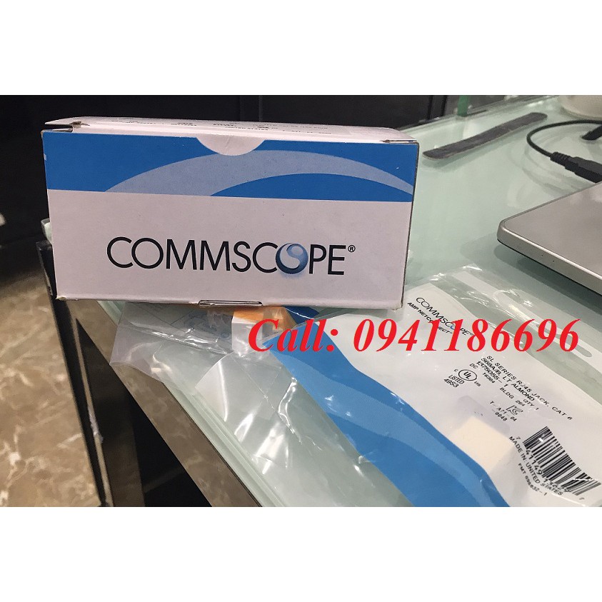 Đầu bấm hạt mạng bọc sắt chống nhiễu FTP RJ45 Cat5/cat6 CommScope (100 đầu/ túi)