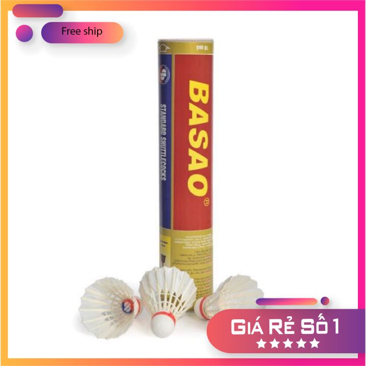 Quả cầu lông ba sao [ Ống gồm 10 quả ] sale