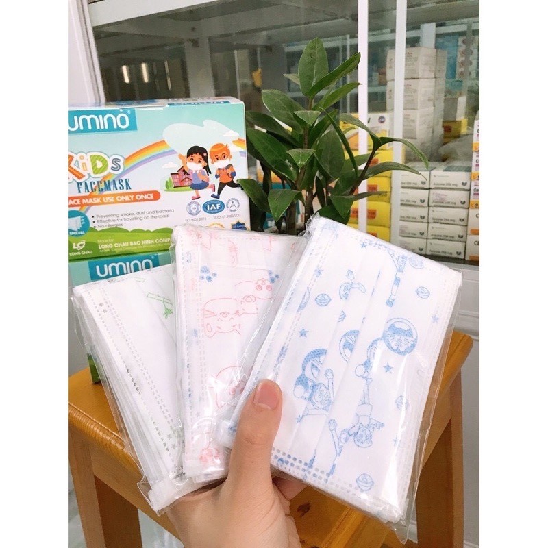 Khẩu Trang Trẻ Em Y Tế Long Hưng - Hộp 50 chiếc - Hàng Chính Hãng - Nhiều Màu Sắc - Cam Kết Chính Hãng