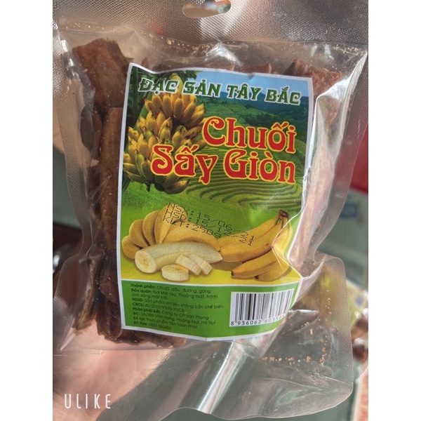 Chuối Sấy Giòn Tây Bắc 250g