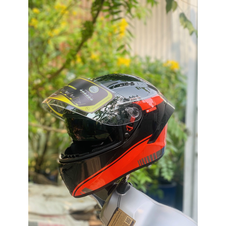 Nón bảo hiểm Fullface 2 kính M266 tem V4