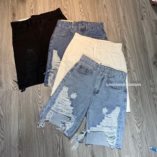 Quần ngố jean rach size đại