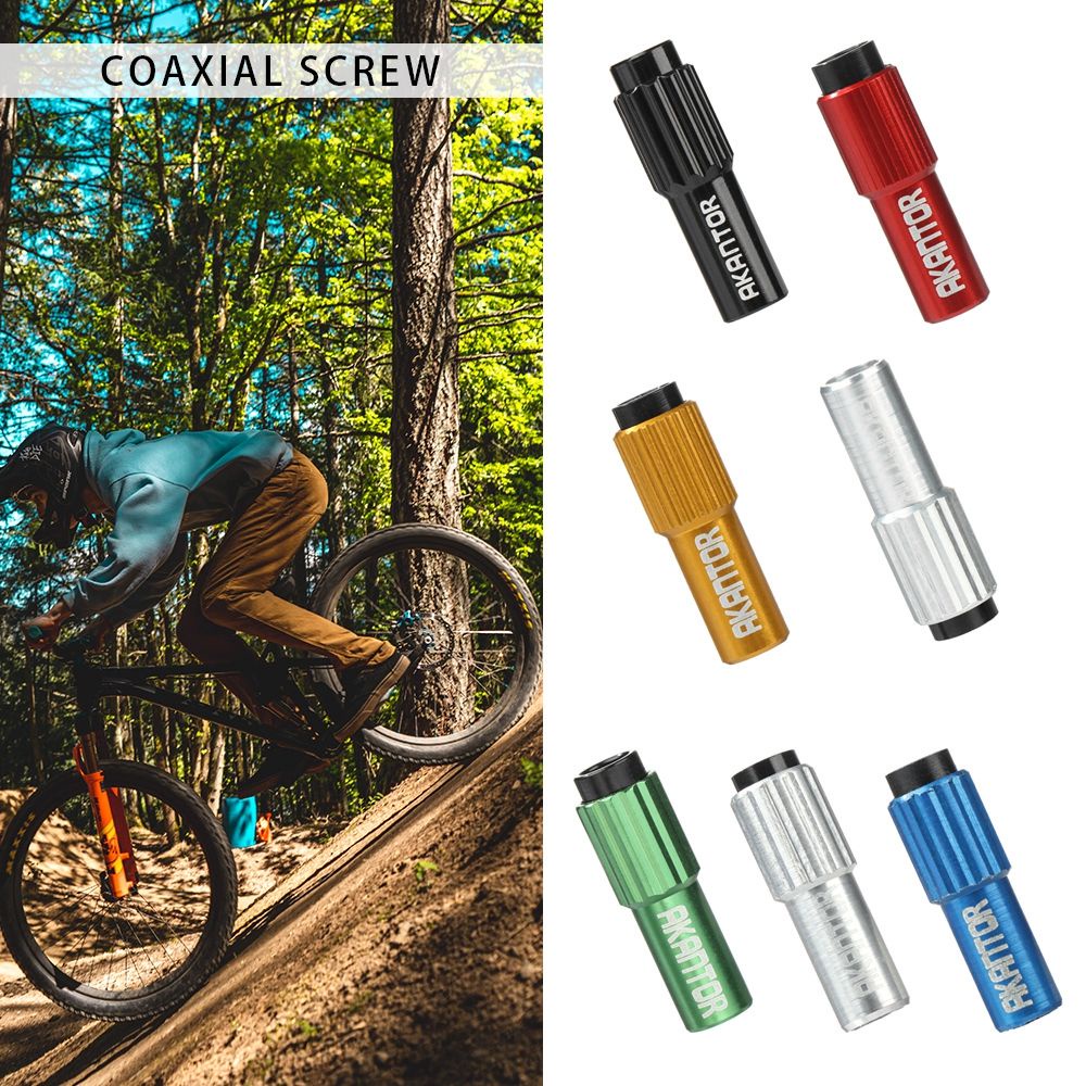 1 phụ kiện dây cáp phanh xe đạp với ốc vít điều chỉnh 7 màu tùy chọn