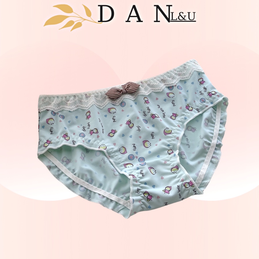 Quần Lót Cotton Co Dãn Thoáng Mát Họa Tiết Siêu Đáng Yêu DAN L&amp;U 1919