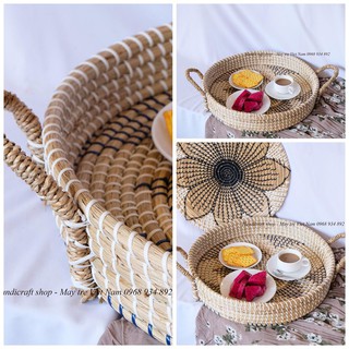 Khay/Rổ Tròn Đựng Đồ Bằng Cói - Đa Năng - Tiện Lợi - Thân Thiện Môi Trường - HANDICRAFT SHOP