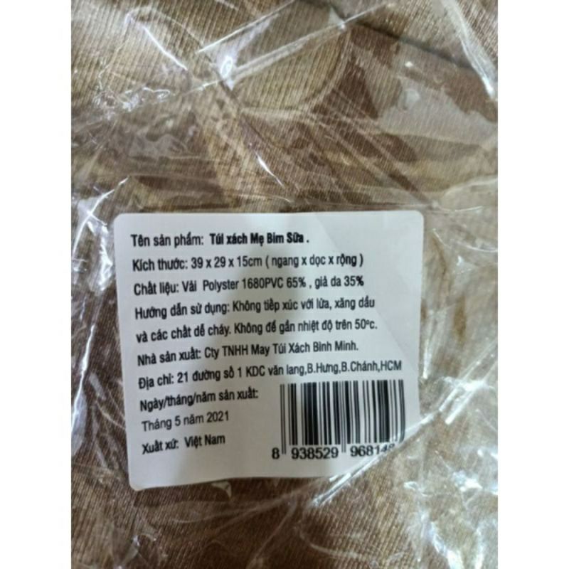 Túi xách đa năng bỉm sữa,đồ dùng cho bé quà tặng từ bobby