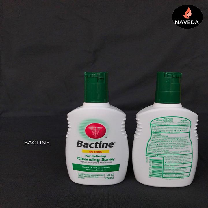 Bactine làm sạch sâu trong xăm