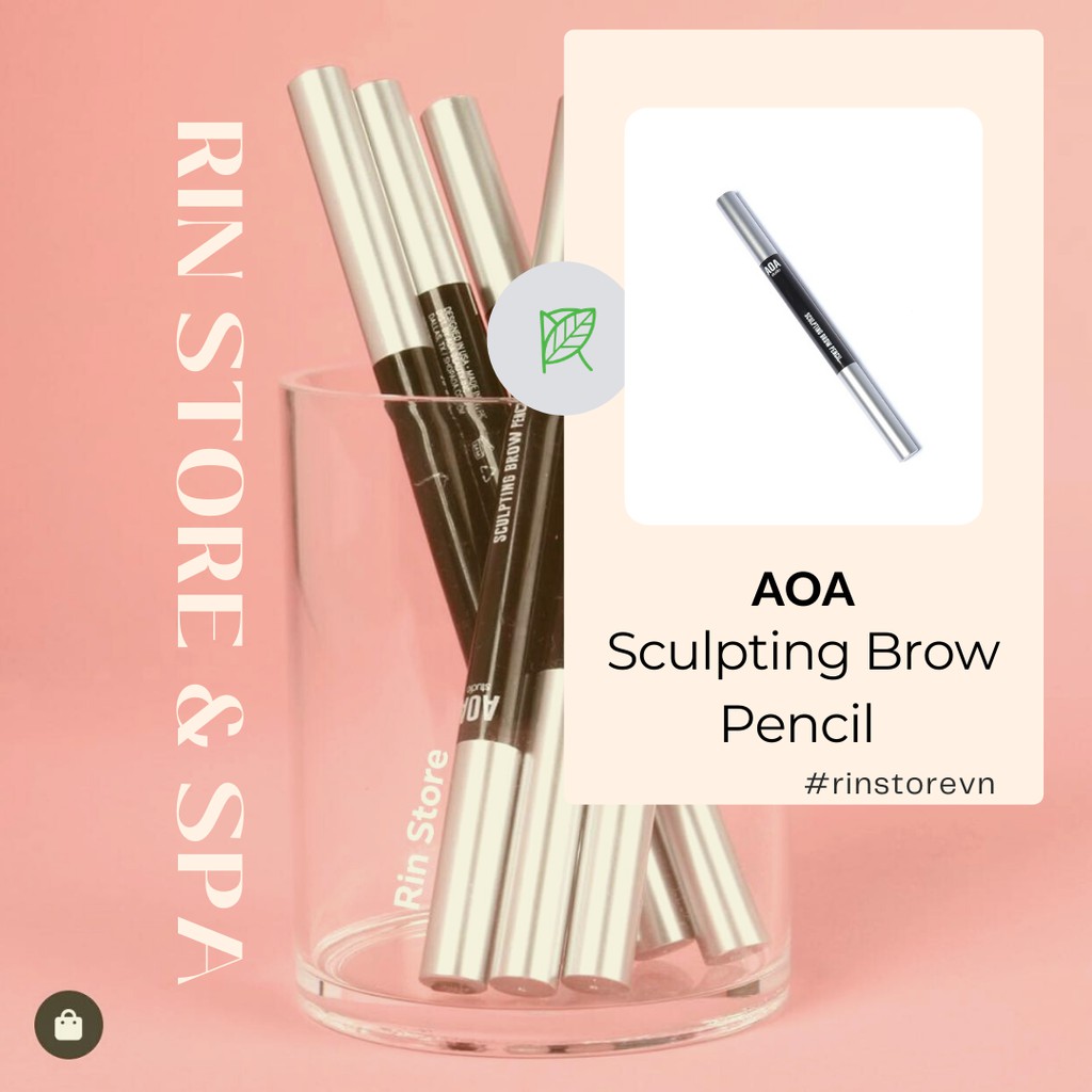 [AUTH - BILL MỸ] Chì kẻ chân mày, lông mày AOA Sculpting Brow Pencil - Chính hãng USA