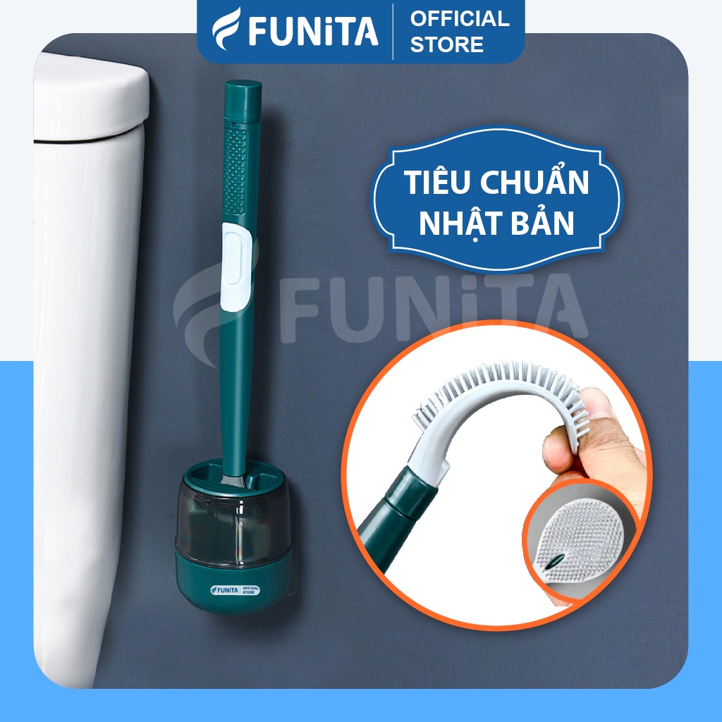 Chổi Cọ Vệ Sinh Thông Minh FUNiTA , Bàn Chải Cọ Rửa Vệ Sinh Silicone Có Bình Chứa Xà Phòng Tiện Dụng FUNiTA MART