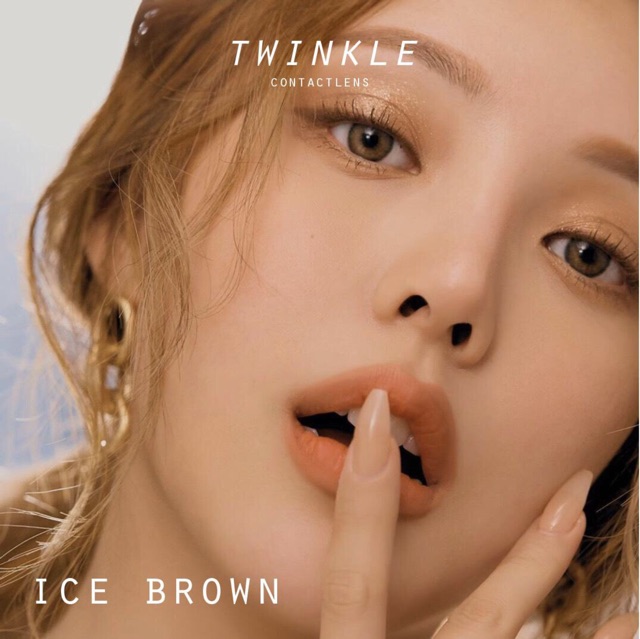 (Không gồm khay) Kính áp tròng nâu Ice Brown