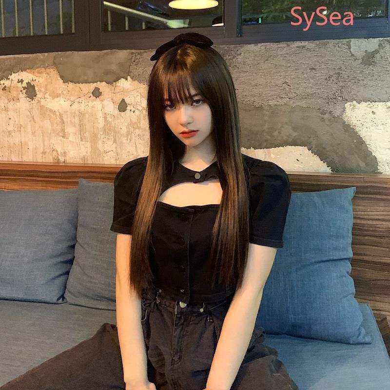 Áo croptop tay ngắn thời trang mùa hè dành cho nữ