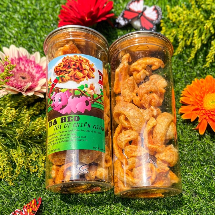 200g🔥Da heo muối ớt siêu giòn, đậm đà hương vị, ăn vặt an giang