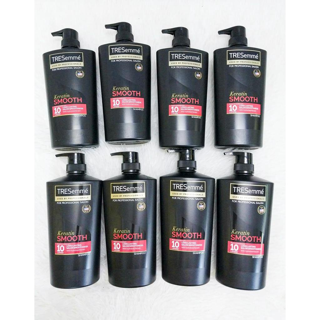 Bộ dầu gội + xả TRESemme 850g KARATIN SMOOTH chuẩn Salon