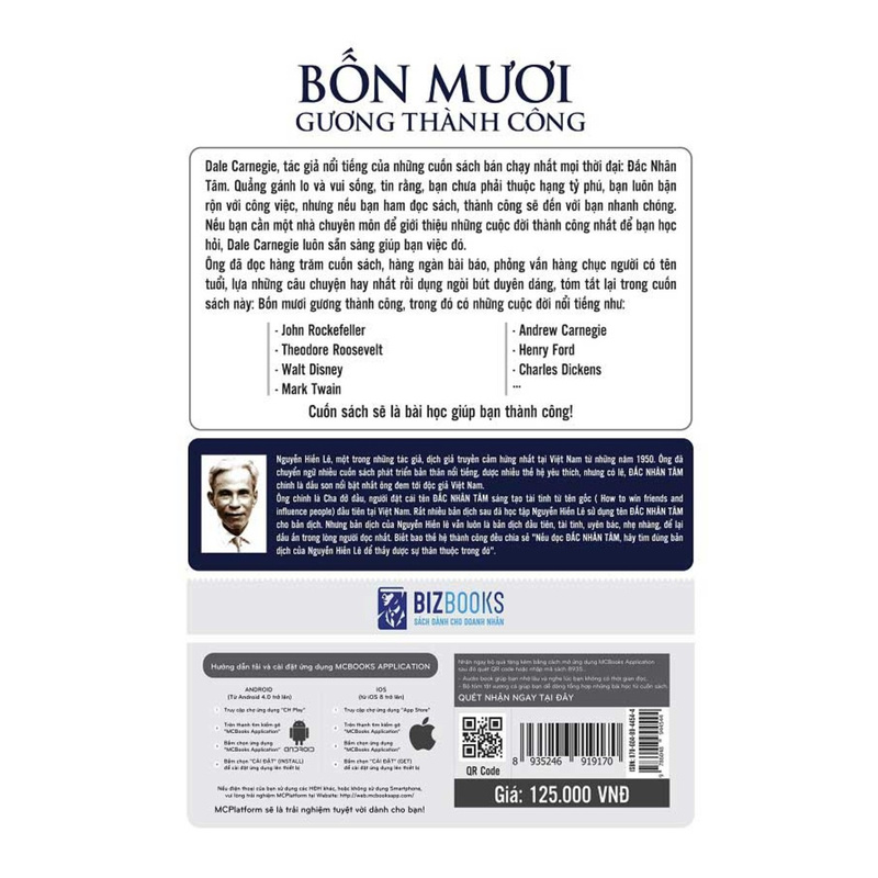 Sách - Bốn Mươi Gương Thành Công - Nguyễn Hiến Lê Mcbooks