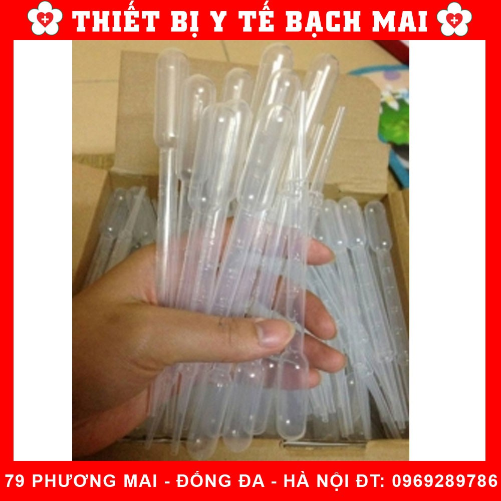 [túi 100 cái] Ống Hút Nhỏ Giọt - Ống Hút Sữa - Pipet Nhựa 3ml