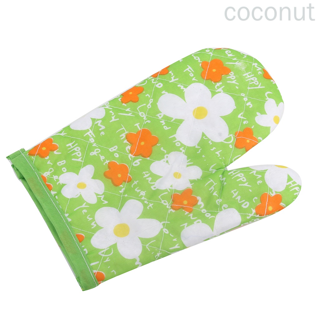 Găng Tay Cách Nhiệt Chống Trượt Họa Tiết Trái Dừa Màu Ngẫu Nhiên