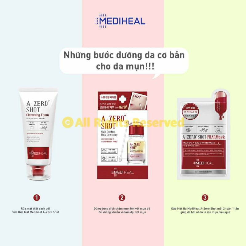 (XẢ KHO) (Date 08-2022) Dung dịch chấm mụn Mediheal A-Zero Shot Skin Control Pink Dressing | BigBuy360 - bigbuy360.vn