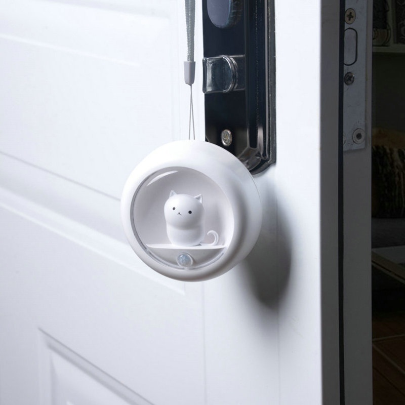 Đèn Ngủ LED Cảm Biến Chuyển Động PIR Có Thể Sạc Lại Bằng Cổng USB Cho Mèo