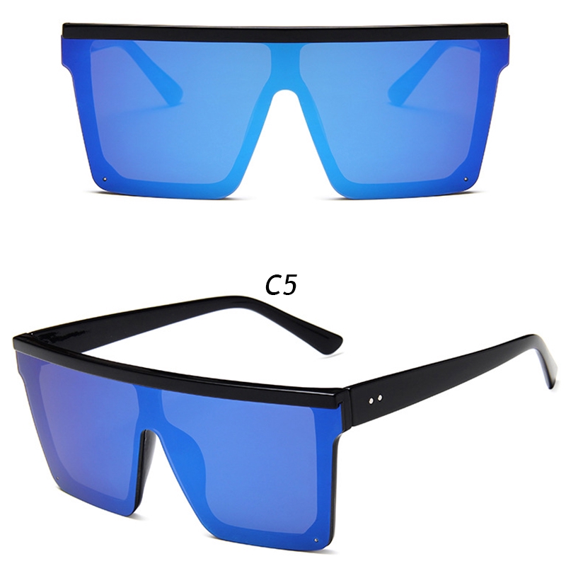 Kính Mát Gọng Vuông Chống Tia Uv Thời Trang Cho Nam Nữ