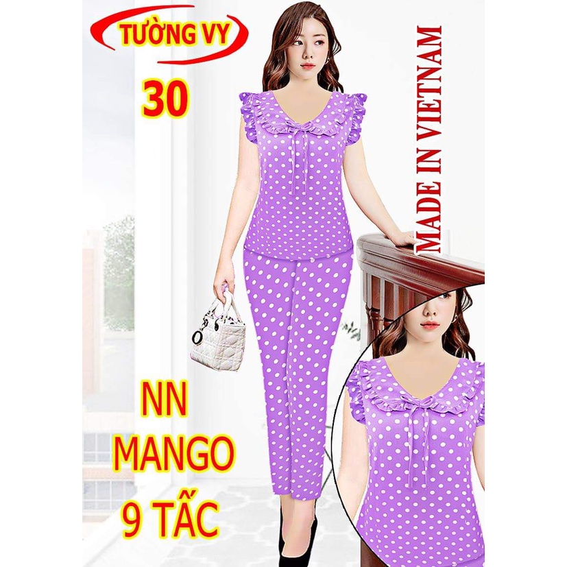 ĐỒ BỘ MANGO 9 TẤC LỤA SATIN KHÔNG TAY MỀM, MỊN, THOÁNG KHÍ, KHÔNG NHĂN, KHÔNG CO RÚT (Có Size Đại )