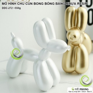 MÔ HÌNH CHÚ CHÓ BONG BÓNG DECOR TRANG TRÍ PHÒNG KHÁCH QUÀ TÂN GIA BẰNG NHỰA RESIN CHỤP ẢNH SẢN PHẨM INS DDC-272