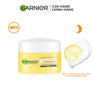 [HB Gift - Quà tặng không bán] Mặt nạ ngủ dưỡng đêm tinh chất sữa chua sáng da Garnier 18ml