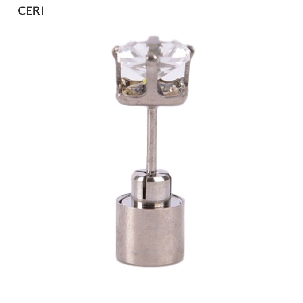 [Hàng mới về] Đôi bông tai gắn đèn led hình vương miện khảm đá pha lê độc đáo sáng tạo