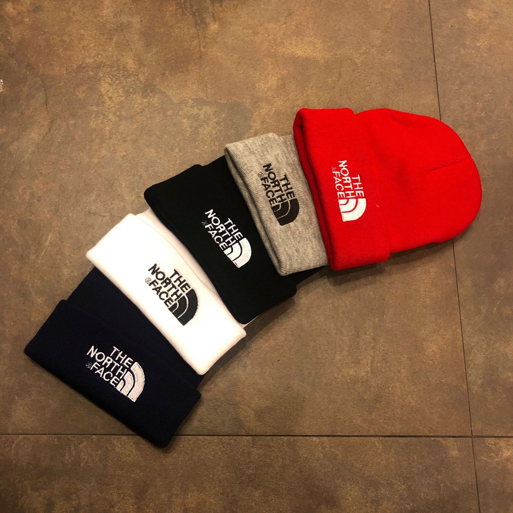 Mũ Len Thêu Chữ the north face Phong Cách Hàn Quốc Thời Trang Mùa Đông Cho Nữ # 1