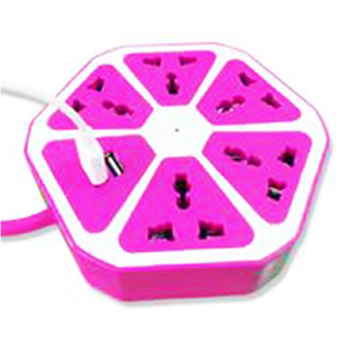 Ổ CẮM ĐIỆN ĐA NĂNG HÌNH MIẾNG CAM ĐỘC ĐÁO - Có khe cắm USB