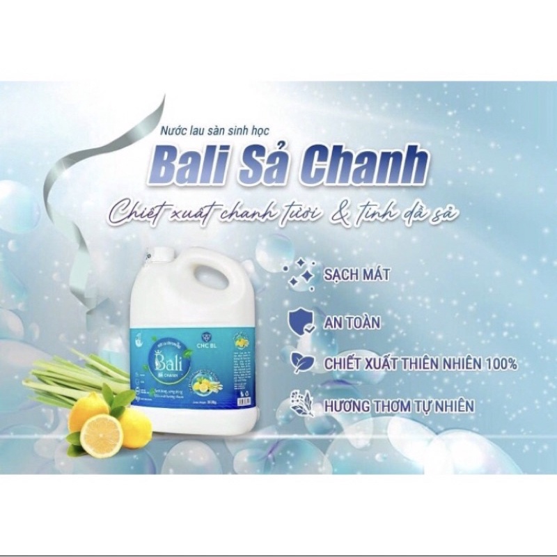 Nước lau sàn sinh học bali sả chanh 3,6kg