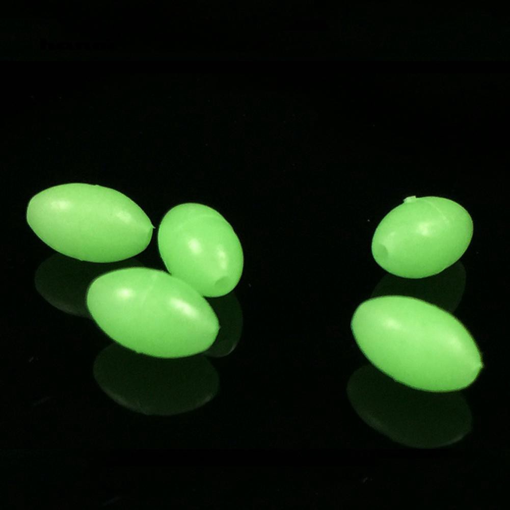 Bộ 100 hạt chuỗi dạ quang câu cá phát sáng trong tối