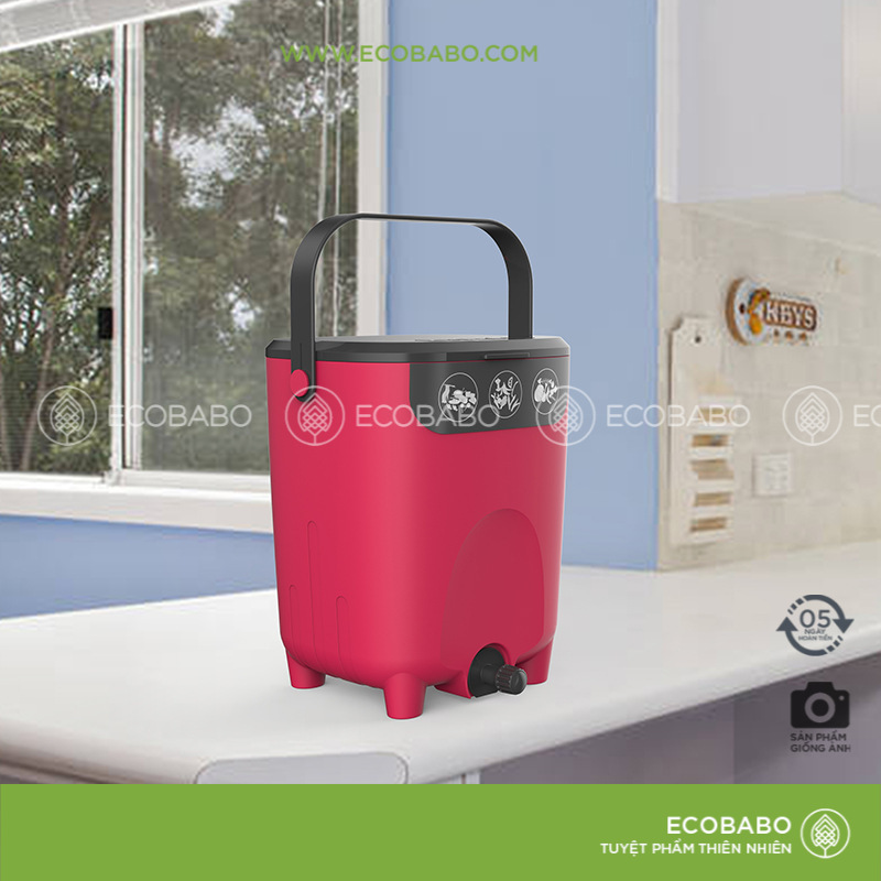 Thùng ủ phân Biolan 10L xử lý chất thải hữu cơ nhà bếp để trong nhà nhỏ - ECOBABO
