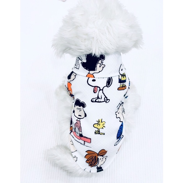 Áo sơ mi trắng hoạ tiết BABY CUTE thời trang dành cho thú cưng, Quần áo dành cho chó mèo LaLi Petfashion