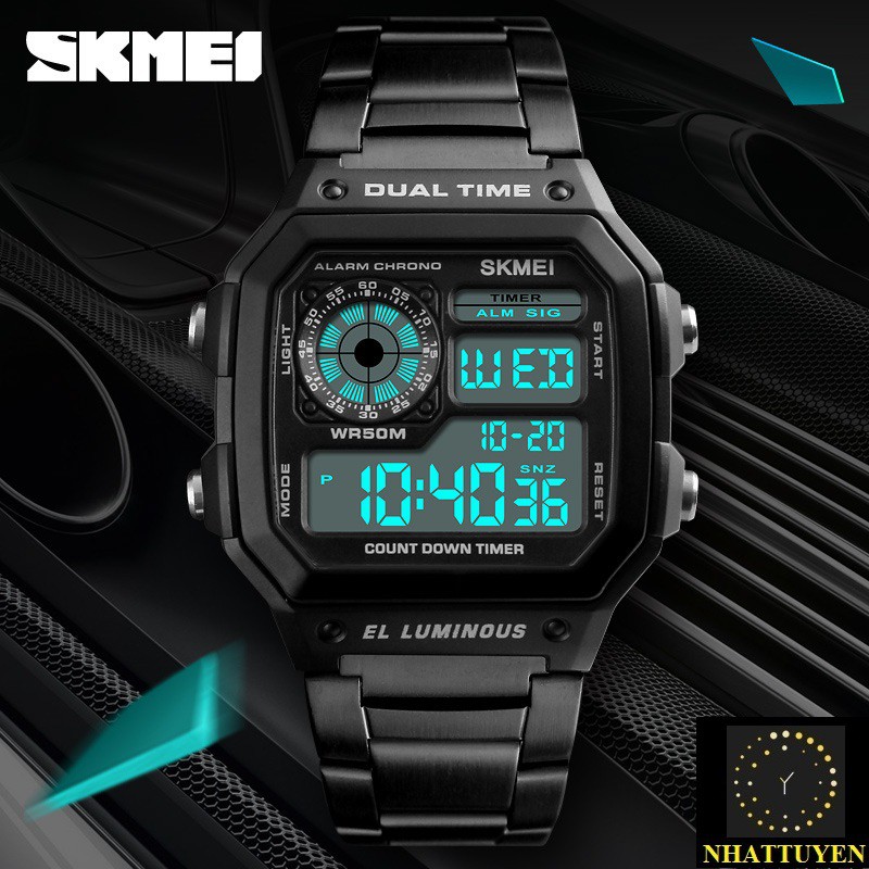 Đồng hồ Nam SKMEI 1335 Điện tử dây thép | BigBuy360 - bigbuy360.vn