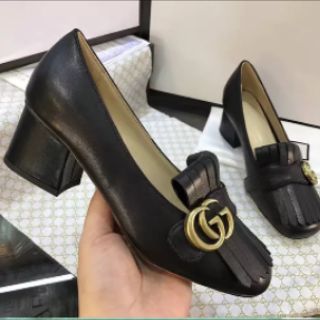 Giày da mềm tua rua