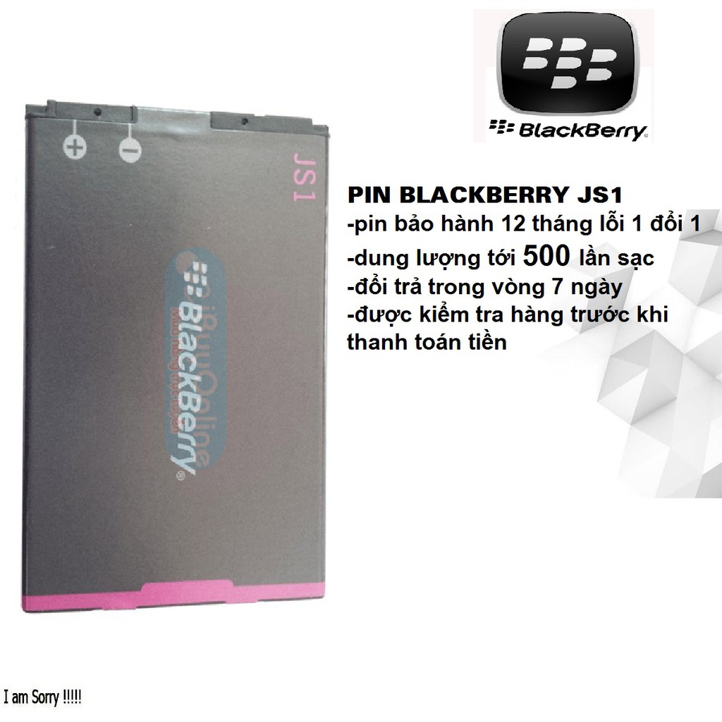 [ Dùng Thử 7 Ngày ] Pin Blackberry Curve/ 9220/ 9230/ 9310/ 9315/ 9320/ JS1 Bh 12 tháng