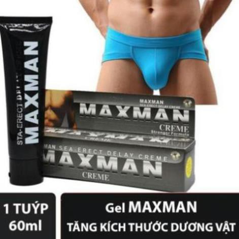 KÍN ĐÁO & CHE TÊN [Hàng USA] Gel MAXMAN - Gel Bôi Tăng Kích Thước Cậu Nhỏ, Chống xuất tinh sớm, Không Biết Mệt Mỏi -Luôn