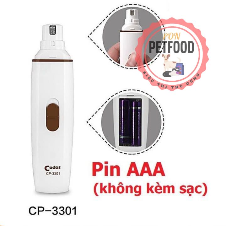 (Bảo hành 6 tháng) MÁY MÀI MÓNG Thú cưng (3 loại) CODOS CP-3300 CP-3301 CP5200 - mài móng chó mèo chuyên dụng cho SPA