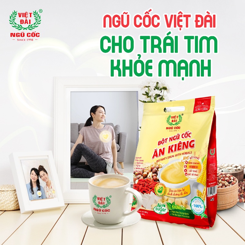 Bột ngũ cốc ăn kiêng Việt Đài túi 600g-[FREE SHIP] TỪ ĐƠN 50K