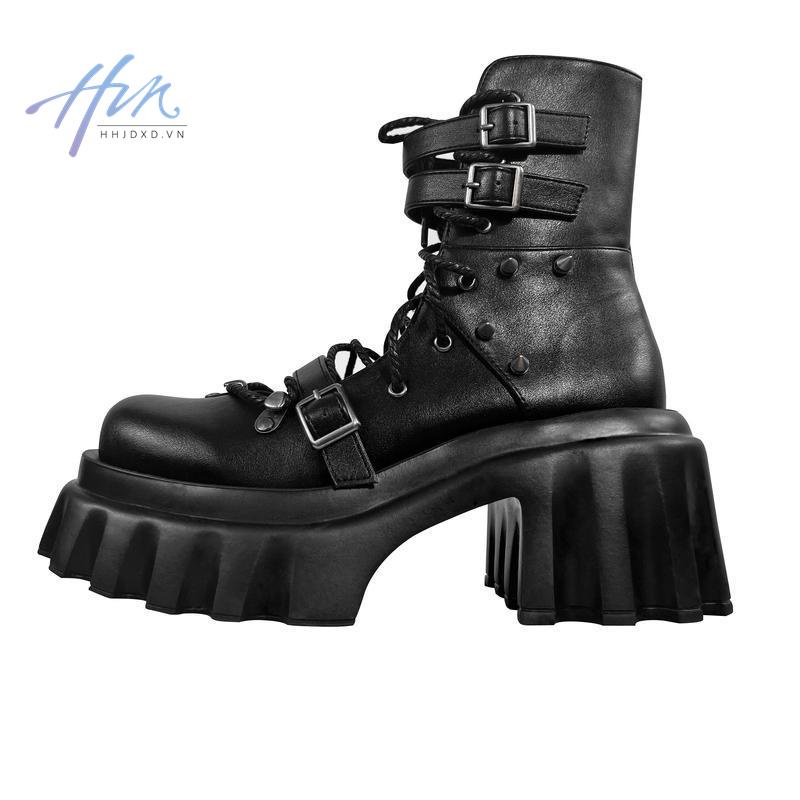 Giày Bốt Martin y2k Đế Dày Phong Cách Punk Châu Á Mỹ Ngọt Ngào Cho Nữ