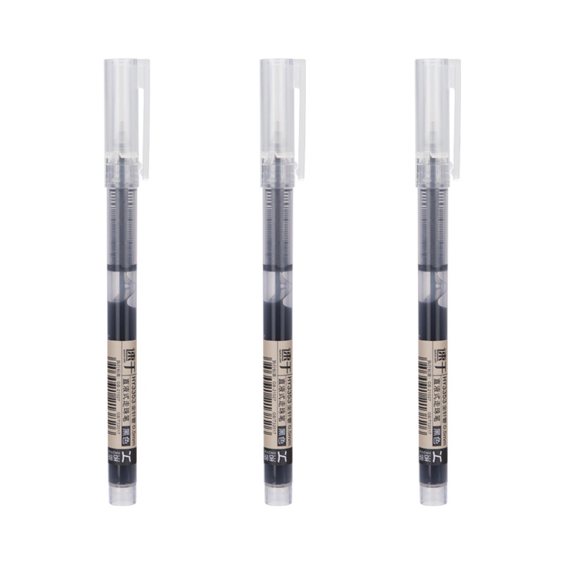 Set 3 Bút Bi Mực Gel 0.5mm Siêu Mềm Mượt Nhiều Màu Sắc