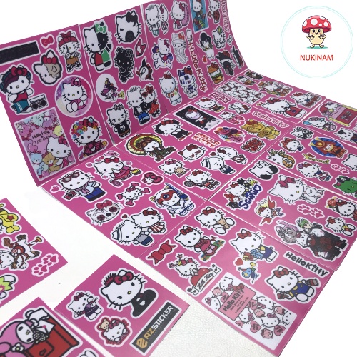 Hình dán chống nước Sticke Combo 2tờ siêu cute dán cả thế giới của bạn Hot mẫu mới nhất 2022 - Shopee Nukinam