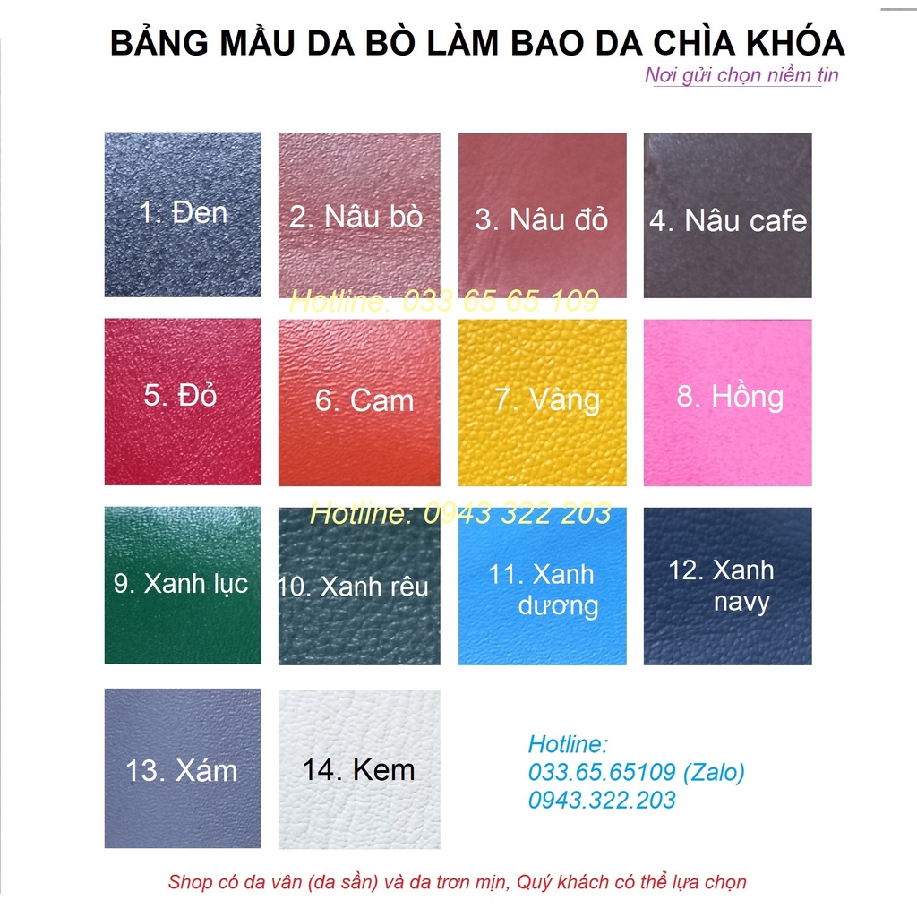 [KIA K3 New] Bao da chìa khóa KIA K3 2021, 2022 bằng da bò, bảo hành 12 tháng, kèm tặng móc khóa, khắc tên