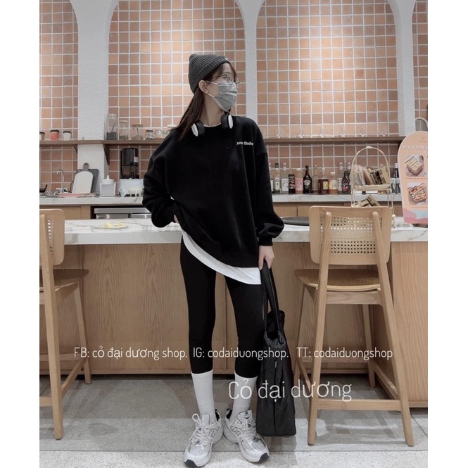 Áo nỉ swt pha tà Acne Stodios